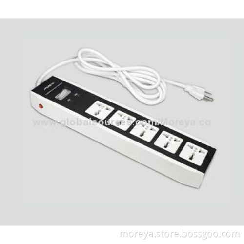 Extension Power Socket for AU, EU, UK, US Usage, 4-Socket Outlets with Sure & Overload Protection